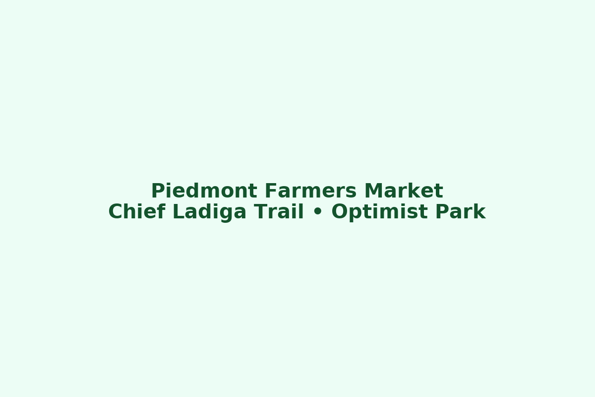 Chief Ladiga Farmers Market along the trail